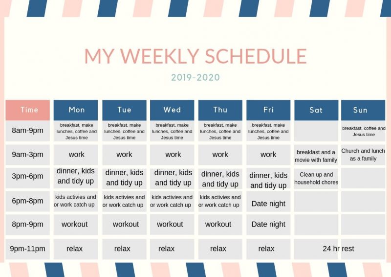 THE SIMPLE WAY TO PLAN YOUR SCHEDULE SO YOU DON'T FEEL SO STRESSED OUT