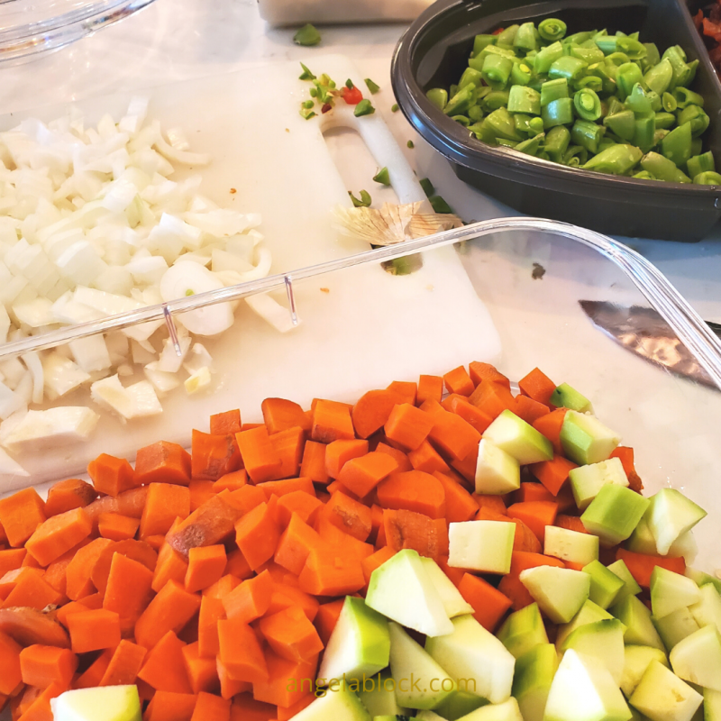 Chopped Veggies, Freezer meals